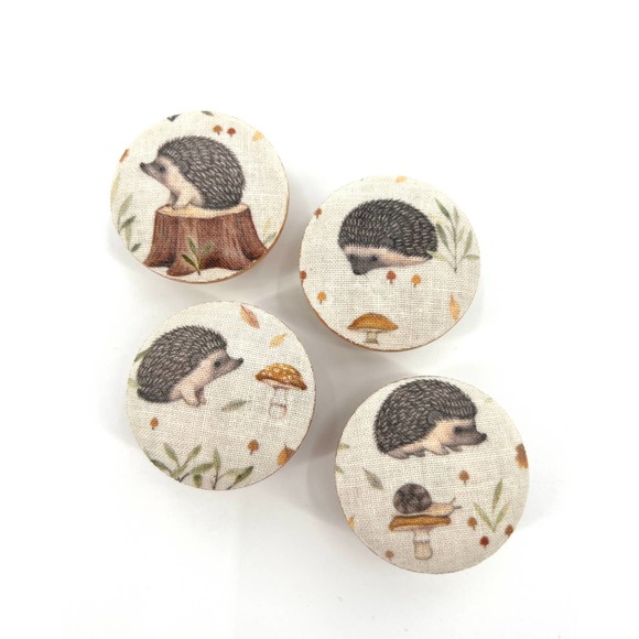 Hedgehogs Drawer Knob Pulls Handles Dresser Nursery Kids Room Baby Shower - Picture 1 of 4